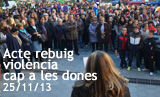 Acte de rebuig de la Violència cap a les Dones
