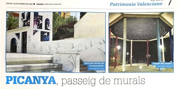 Hui el diari Levante-EMV publica "Picanya, passeig de murals"