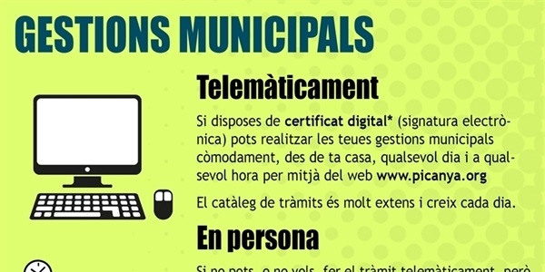 Evita cues i esperes amb el nou el servei de cita prèvia on-line per a tràmits davant l'Ajuntament