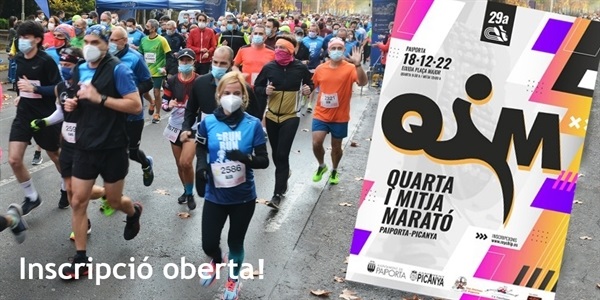 Obert el termini d'inscripcions per a la 29a Quarta i Mitja Marató